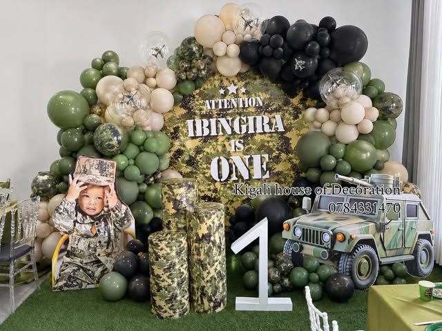 Military-themed first birthday