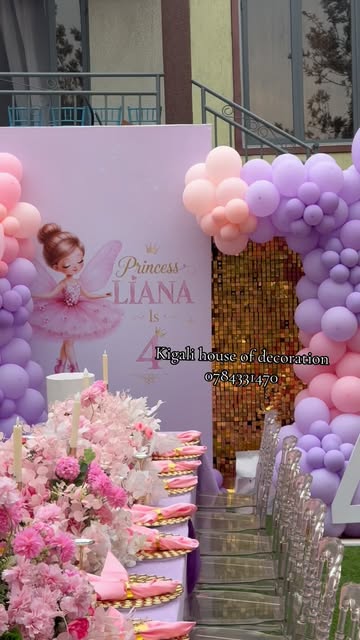 Princess-themed fourth birthday